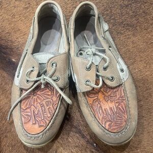 Sperry Two-Tone Leather Boat Shoes
